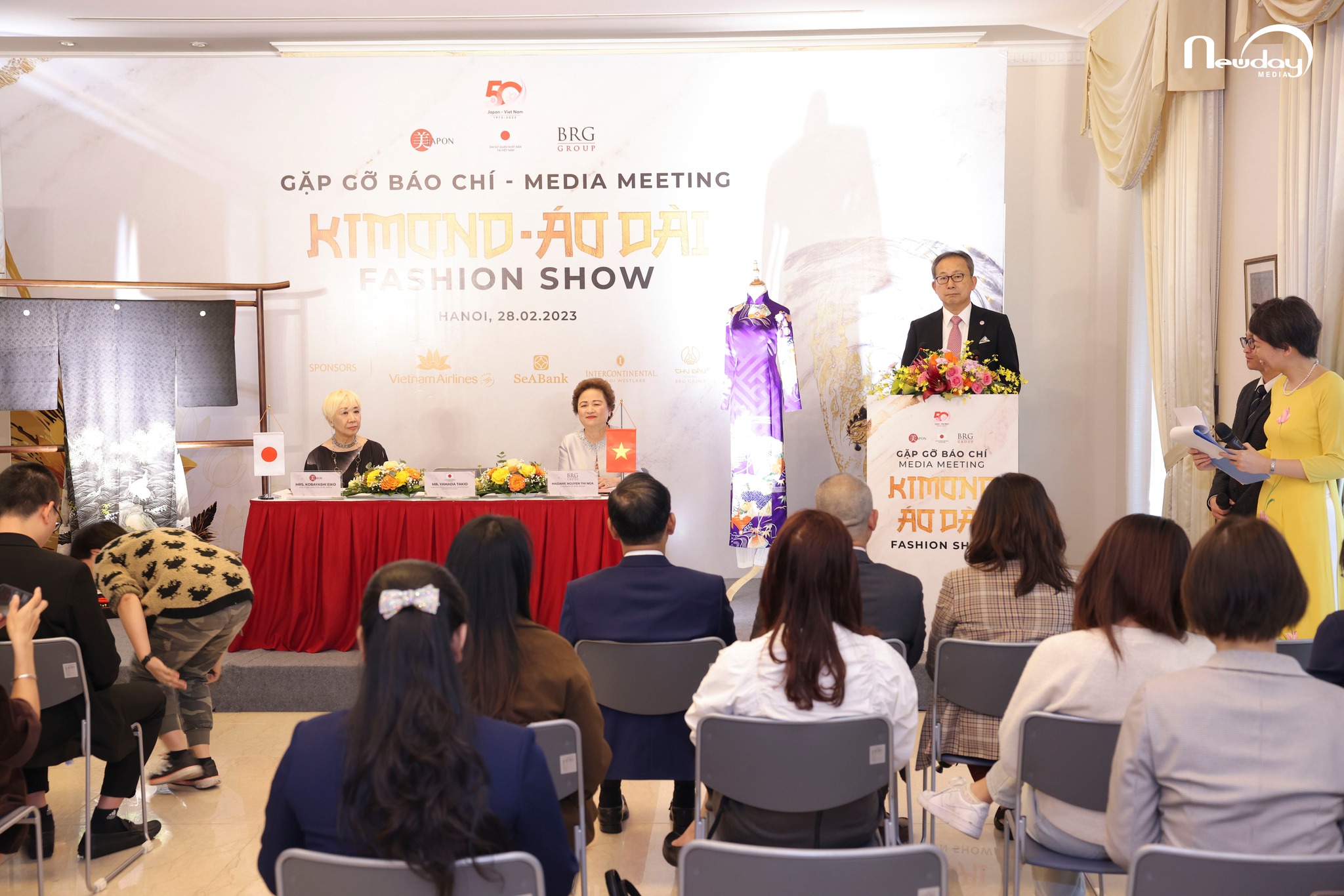 Họp báo sự kiện “KIMONO – ÁO DÀI FASHION SHOW” kỷ niệm 50 năm quan hệ Nhật Bản - Việt Nam do Newday tổ chức 