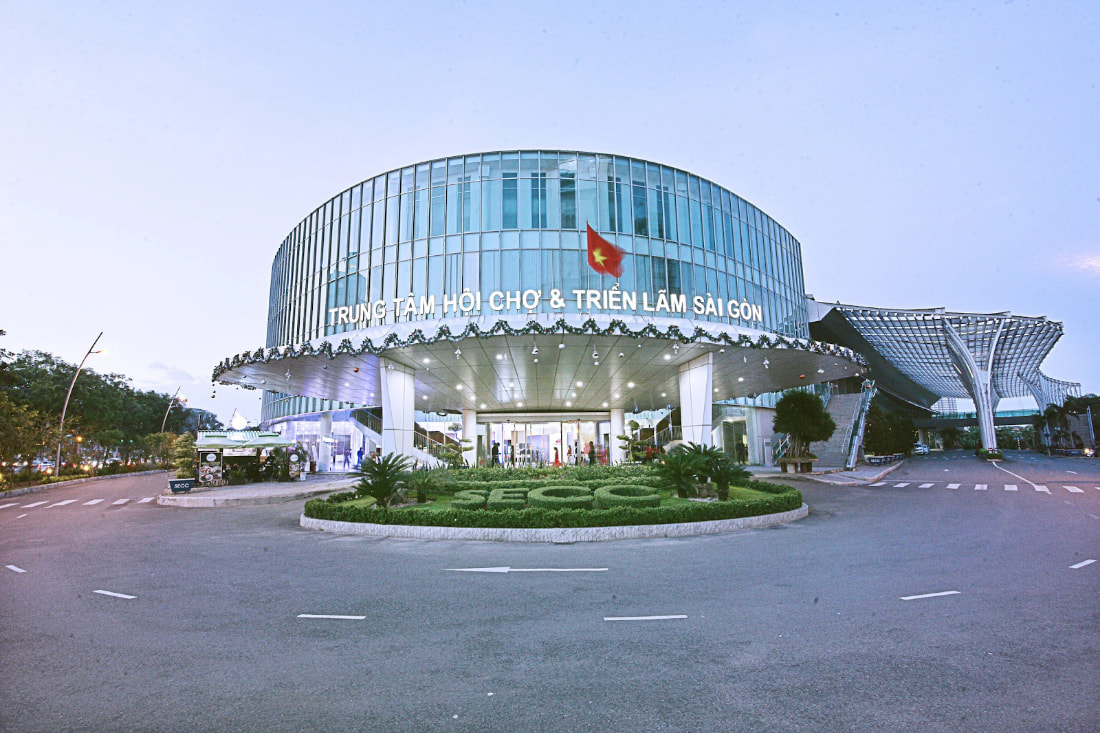 Góc nhìn toàn cảnh Trung tâm Hội chợ và Triển lãm Sài Gòn (SECC) 