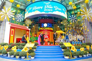 Không gian check-in đậm sắc xuân tại sảnh PVcomBank