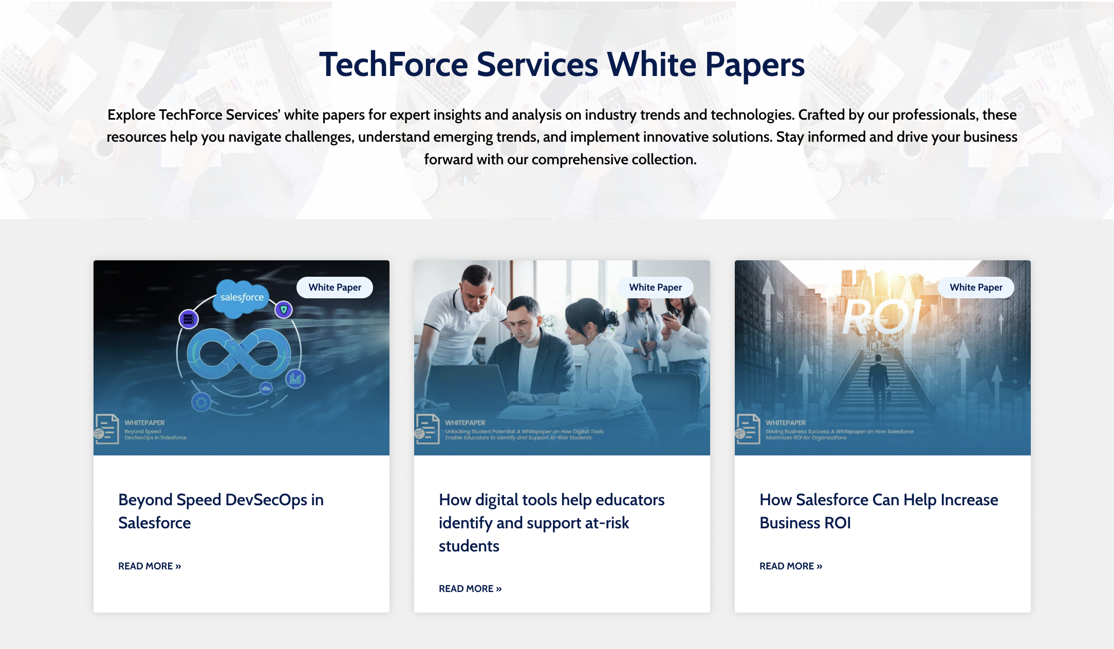 TechForce chia sẻ white papers hữu ích tới từ chuyên gia trong ngành để gây ấn tượng với khách hàng